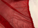 Power Mesh Fabric By The Yard - Red - Nylon Lycra Spandex 4 Way Stretch Apparel Fabric  58"/60"