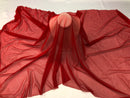 Power Mesh Fabric By The Yard - Red - Nylon Lycra Spandex 4 Way Stretch Apparel Fabric  58"/60"