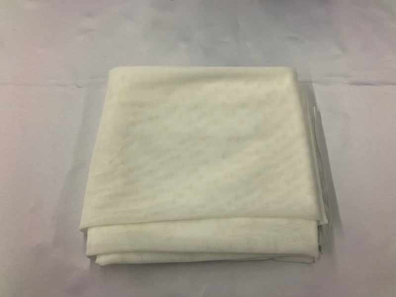 Power Mesh Fabric By The Yard - Off-White - Nylon Lycra Spandex 4 Way Stretch Apparel Fabric  58"/60"