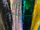 Iridescent Oval Tear Drop Sequins Fabric Irisdescent Clear Mermaid Shiny Fabric By The Yard