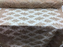Floral Shiny Sequins Embroided Lace Fabric - Taupe - Beautiful  Fabrics Sold by The Yard
