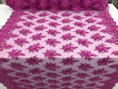 Magenta Hand Beaded Embroidered Floral Fabric Lace Bridal Wedding Designs By The Yard