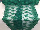 Jade Green Hand Beaded Embroidered Floral Fabric Lace Bridal Wedding Designs By The Yard