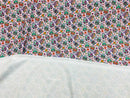 Sugar Skull Print - Lilac - Sugar Skull Day of The Dead Dia De Los Muertos Spandex Fabric By Yard