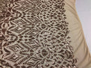 Geometric Patterns 4 Way Stretch Sequins Fabric Champagne Shiny Sequins Fashion Design By The Yard