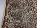Geometric Patterns 4 Way Stretch Sequins Fabric Champagne Shiny Sequins Fashion Design By The Yard
