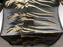 Two Tone - Black/Gold - 4 Way Stretch Sequins Fabric Embroidered On Mesh By Yard
