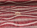4 Way Stretch - Burgundy - Horizontal Line Design Sequins On Stretch Mesh By The Yard