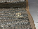 4 Way Stretch - Silver and Nude Mesh - Horizontal Line Design Sequins On Stretch Mesh By The Yard