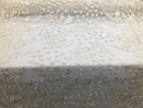 Ivory - Mini 3D Flower Embroidered Mesh Sequins And Beaded Fabric Sold By The Yard