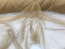 English Netting - Champagne - Mesh Net Fabric For Bridal Veil & Wedding Decor - By The Yard 58"/60"