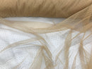 English Netting - Champagne - Mesh Net Fabric For Bridal Veil & Wedding Decor - By The Yard 58"/60"