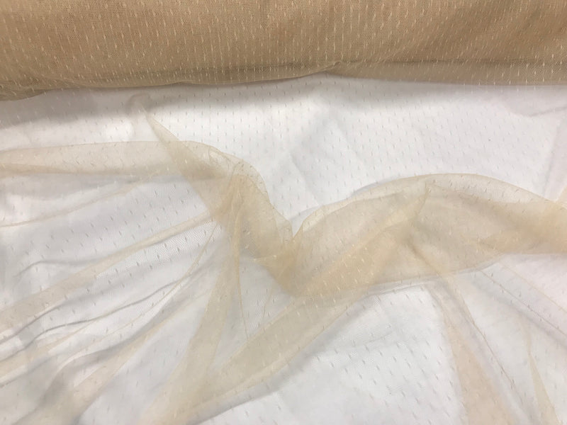 English Netting - Skin - Mesh Net Fabric For Bridal Veil & Wedding Decor - By The Yard 58"/60"