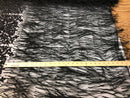 Beaded Feather Fabric - Black - Embroidered Luxury Mesh Lace with Beads and Feathers By The Yard