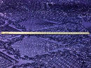 4 Way Stretch Lilac Geometric Design Sequins On Mesh Beautiful Fashion Fabrics Sold By Yard