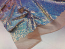 Mini Glitz Sequins - Unicorn -  Stretch Shiny Sequins Mesh Fabric Sold By The Yard