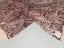 Geometric Sequins Fabric with 4 Way Stretch - Pink -  Elegant Lace Fabrics Sold By The Yard