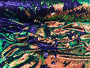 Two Tone Reversible - Rainbow - 2 Way Stretch Iridescent Shiny Sequins Fabric By The Yard