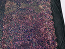 Symbol Pattern - Iridescent Rainbow - 4 Way Stretch High Fashion Shiny Pattern Sequins