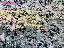 Reversible Velvet Sequins - White Pink / Silver - 2 Way Stretch Shiny Sequins Fabric on Black Velvet