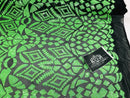 Geometric Pattern Sequins - Neon Green - 4 Way Stretch Colorful Shine Designer Sequins