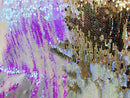 Flip Up Sequins Reversible - Hologram Pink / Gold Two Tone Mermaid Sequins Spandex Fabric By Yard