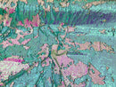 Two Tone Reversible - Iridescent Pink / Aqua - 2 Way Stretch Shiny Sequins Fabric By The Yard