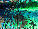 Two Tone Reversible - Jade Blue / Green - 2 Way Stretch Iridescent Shiny Sequins Fabric By The Yard
