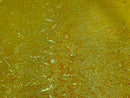 Shiny Pattern Sequins - Yellow - 4 Way Stretch Multi Pattern Net Design Fashion Fabric