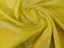 Mini Glitz Iridescent Sequins - Shiny Sequins Embroidered on Mesh Fabric - Pick Color - 30 Yard Roll