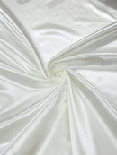 60" Satin Shiny Heavy Bridal Fabric for Prom, Wedding, Bridesmaid Dress Sold By Yard (Pick Color)