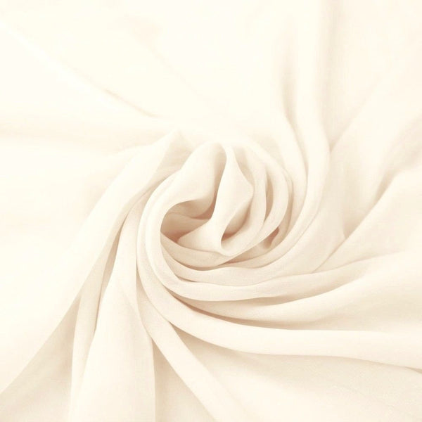 Hi Multi Chiffon Fabric - Ivory - Chiffon High Quality Design Fabric Sold By The Yard 60"