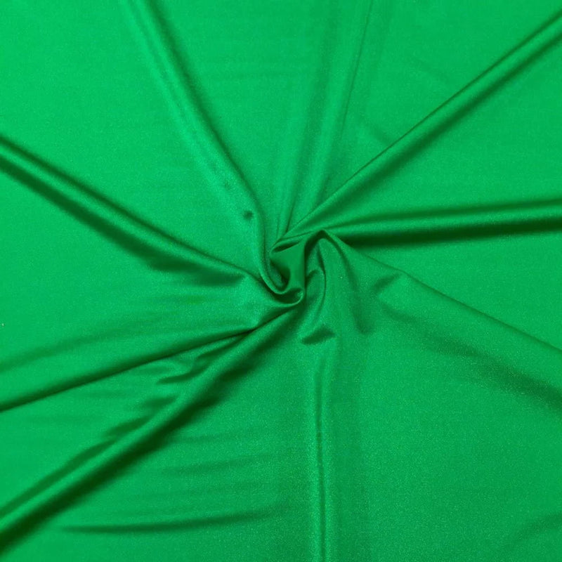 58" Shiny Milliskin Fabric - Kelly Green - 4 Way Stretch Milliskin Shiny Fabric by The Yard (Pick a Size)