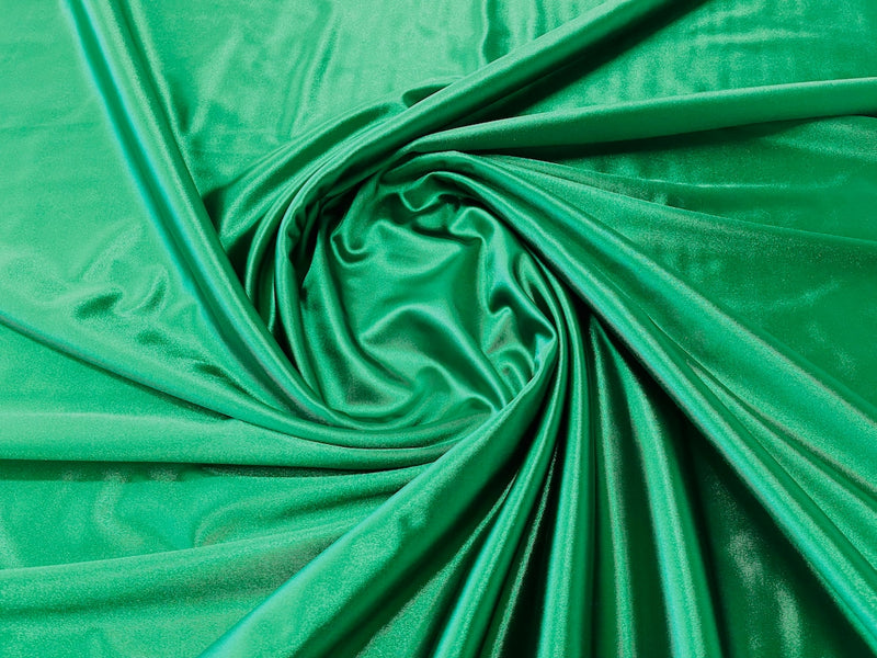 GREEN PLEATED SPARKLE POLYESTER STRETCH FABRIC (60 in.) Sold By The Yard