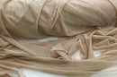 Power Mesh Fabric - Khaki - Nylon Lycra Spandex 4 Way Stretch Fabric  58"/60" By Yard