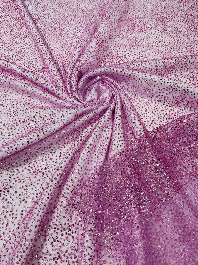 Glitter Mesh Sheer Fabric - 60" Wide Shiny Glitter Mesh Fabric Sold By The Yard