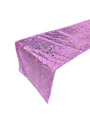 Taffeta Shiny Sequins Table Runner - Lilac - 12" x 90" Sequins on Taffeta Table Runner