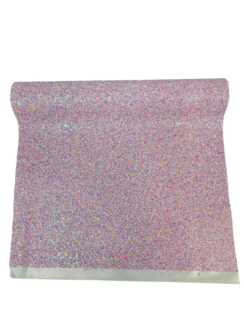 Stardust Glitter Vinyl - Lilac Iridescent - 54" Wide Crafting Glitter Vinyl Fabric Sold By The Yard