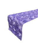 Satin Rosette Table Runner - Lilac - 12" x 90" Floral Design Event Decor Table Runner