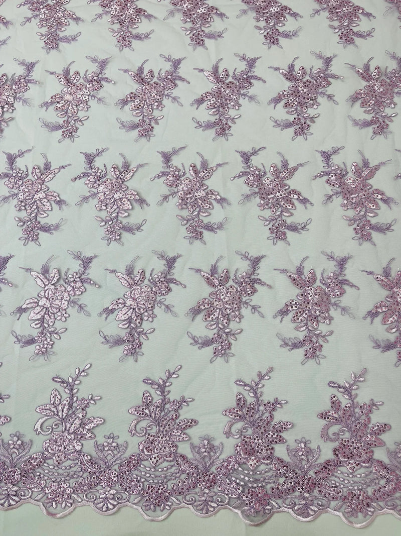 Lavender lace discount fabric