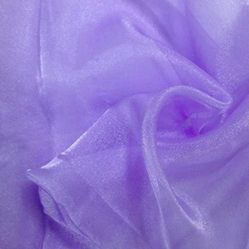 Organza Sparkle - Lilac - Crystal Sheer Fabric for Fashion, Crafts, Decorations 60" by Yard