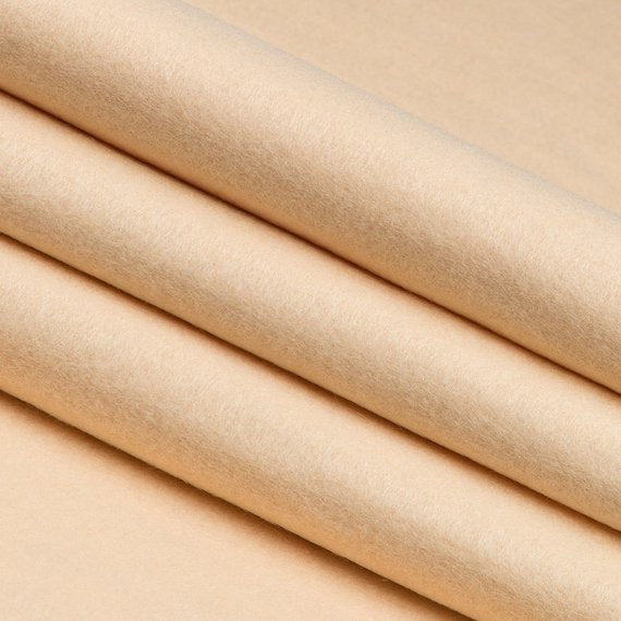 Flic Flac - 72" Wide Acrylic Felt Fabric - Light Apricot - Sheet For Projects Sold By The Yard
