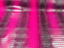 Crocodile Faux Leather Vinyl - Magenta - Fabric 3D Scales Vinyl Crocodile Sold By Yard