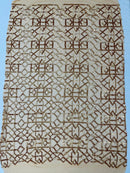 Geometric Shape Sequin - Matte Gold - Fancy Geometric Sequins Design on Mesh By Yard