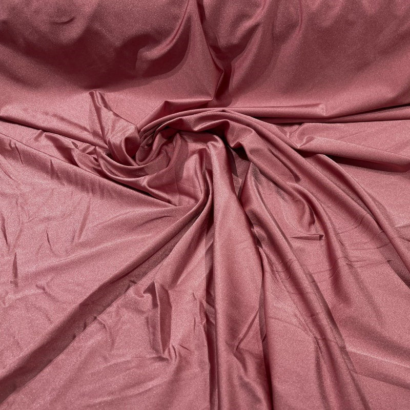 58" Shiny Milliskin Fabric - Mauve Pink - 4 Way Stretch Milliskin Shiny Fabric by The Yard (Pick a Size)