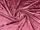 Crushed Velvet Fabric - 60''  Stretch Velvet Solid Fabric for Apparel, Craft, Sewing - By Yard