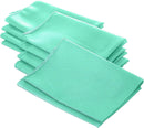 18" x 18" Polyester Poplin Napkins - Mint  - Solid Rectangular Polyester Napkins