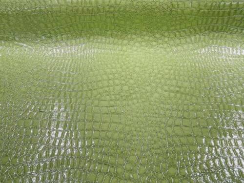 Embossed Faux Leather Sheet - Neon Green