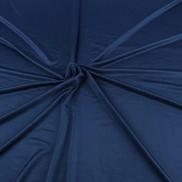 58" Shiny Milliskin Fabric - Navy Blue - 4 Way Stretch Milliskin Shiny Fabric by The Yard (Pick a Size)