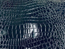 Alligator Embossed Vinyl Leather Fabric - Different Colors - Sold By The Yard